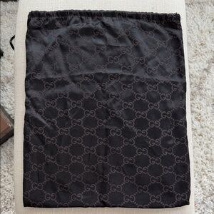 Gucci drawstring bag soft silk